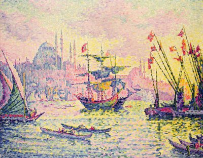 Uitzicht op Constantinopel door Paul Signac